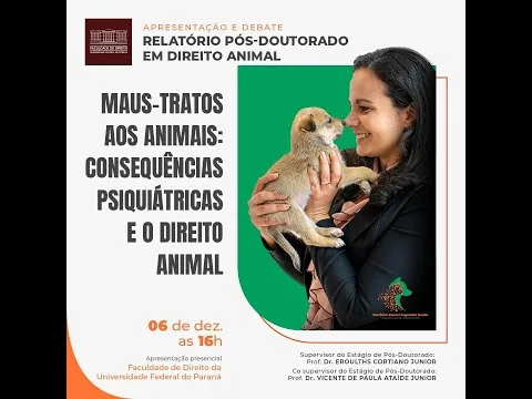 Apresentação de Pós-Doutorado em Direito Animal — Erika Zanoni Fagundes Cunha